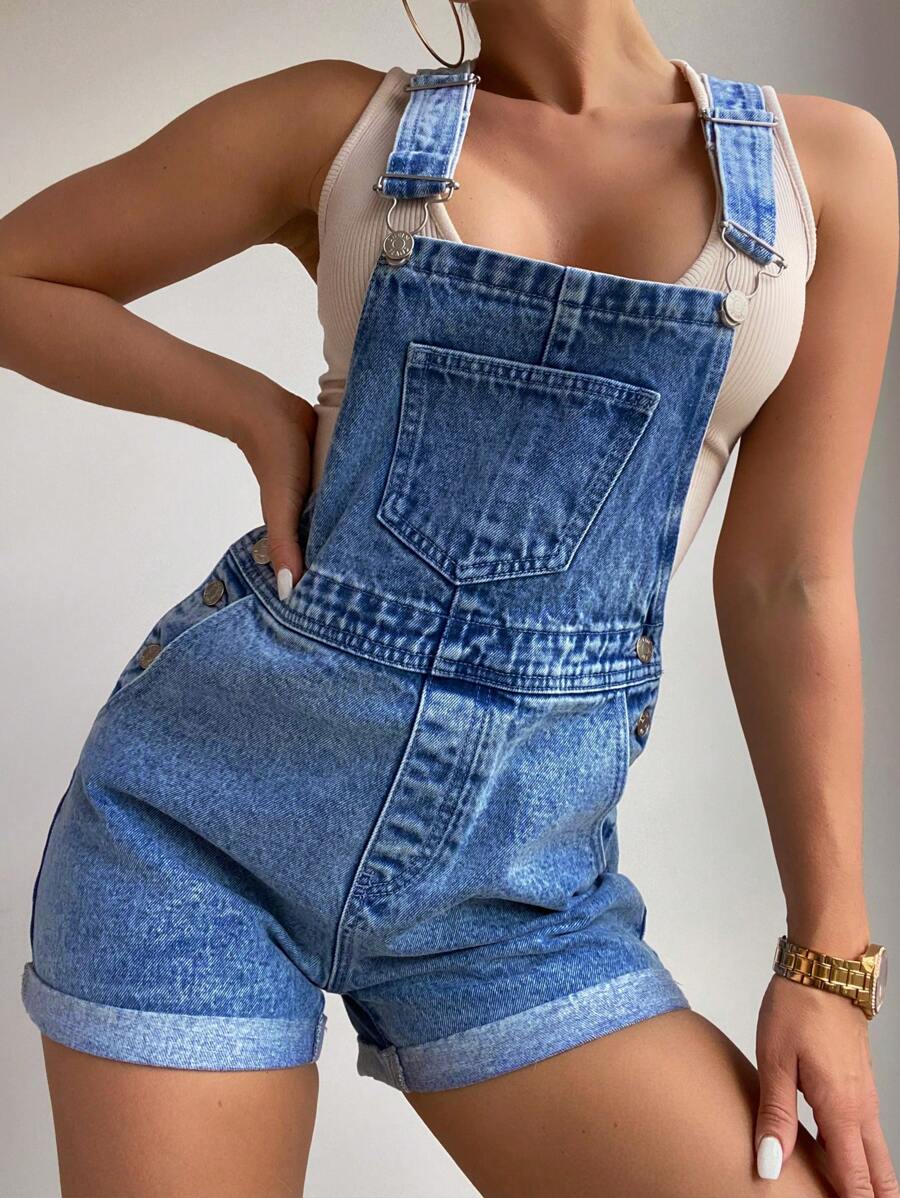 Venice Vintage Denim Romper