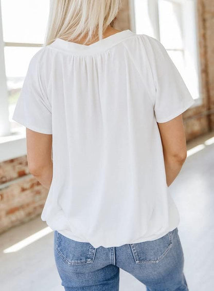 Flowy V-neck blouse
