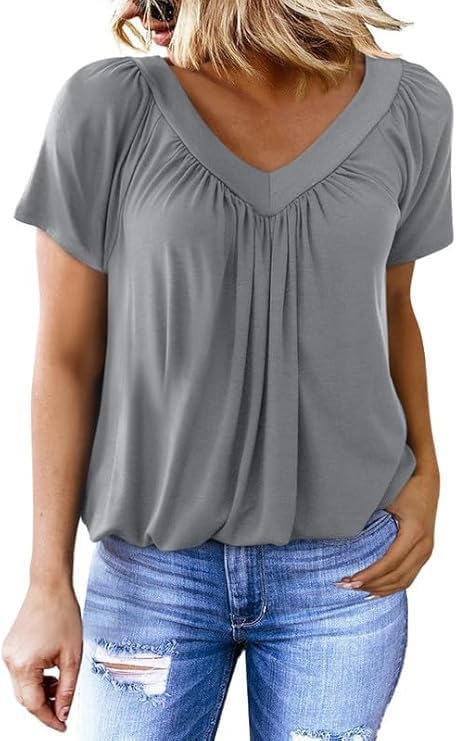 Flowy V-neck blouse