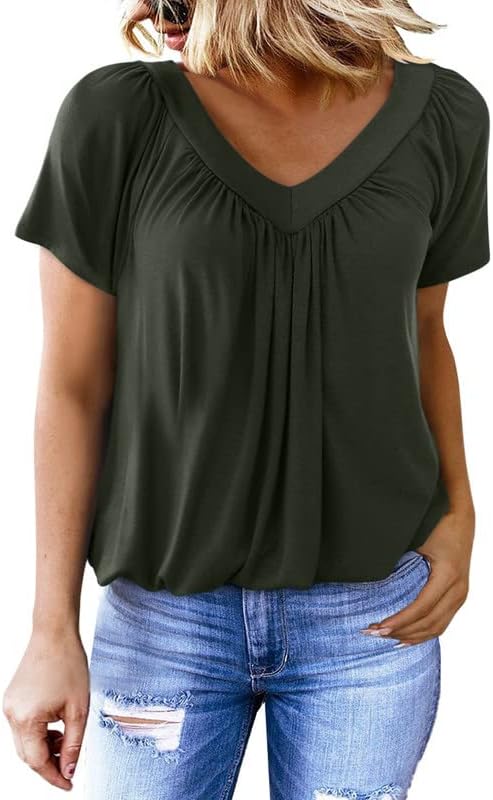 Flowy V-neck blouse