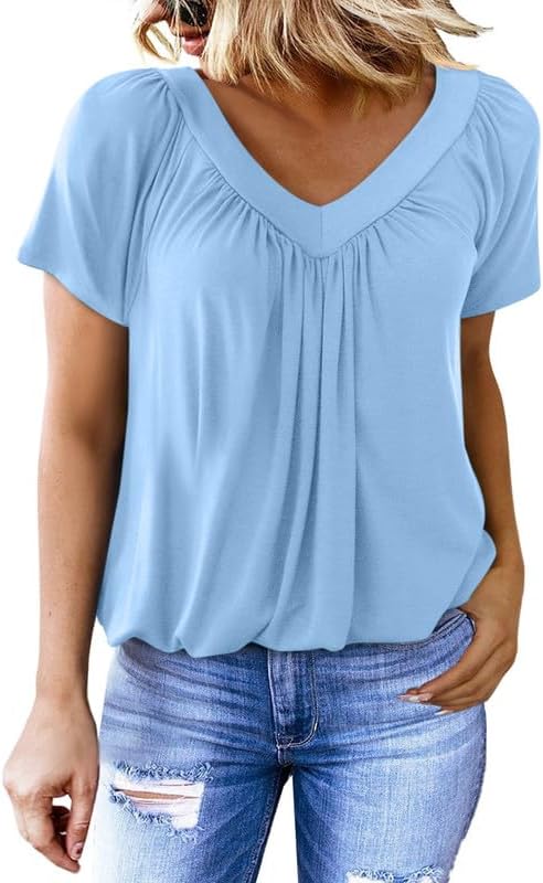 Flowy V-neck blouse