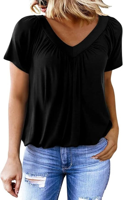 Flowy V-neck blouse