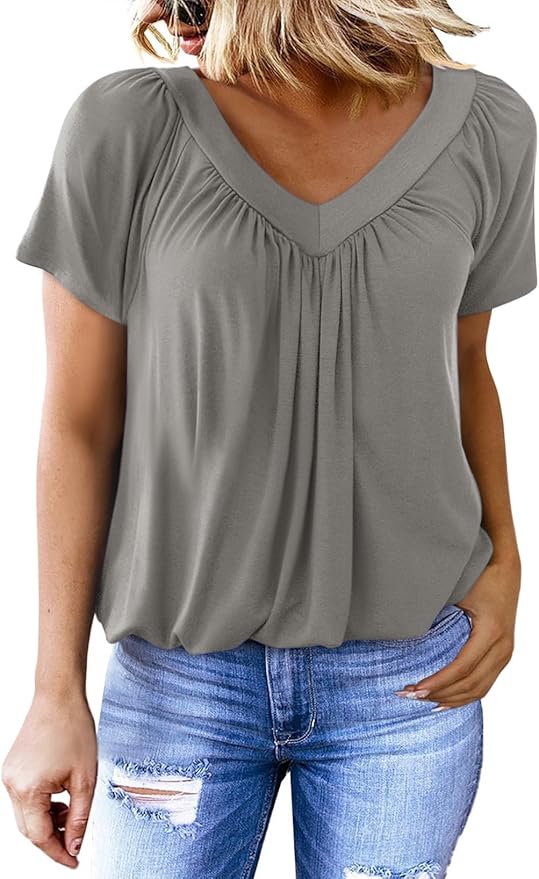 Flowy V-neck blouse