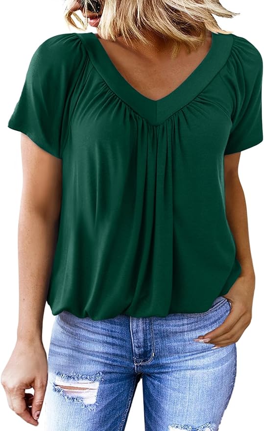 Flowy V-neck blouse