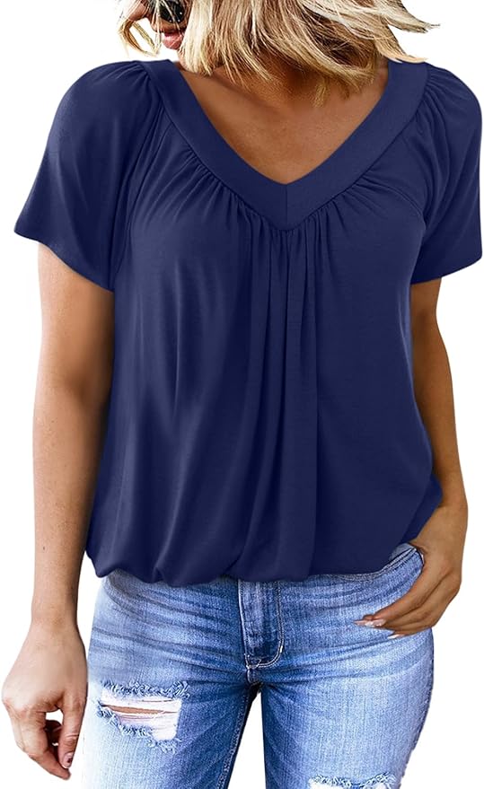 Flowy V-neck blouse