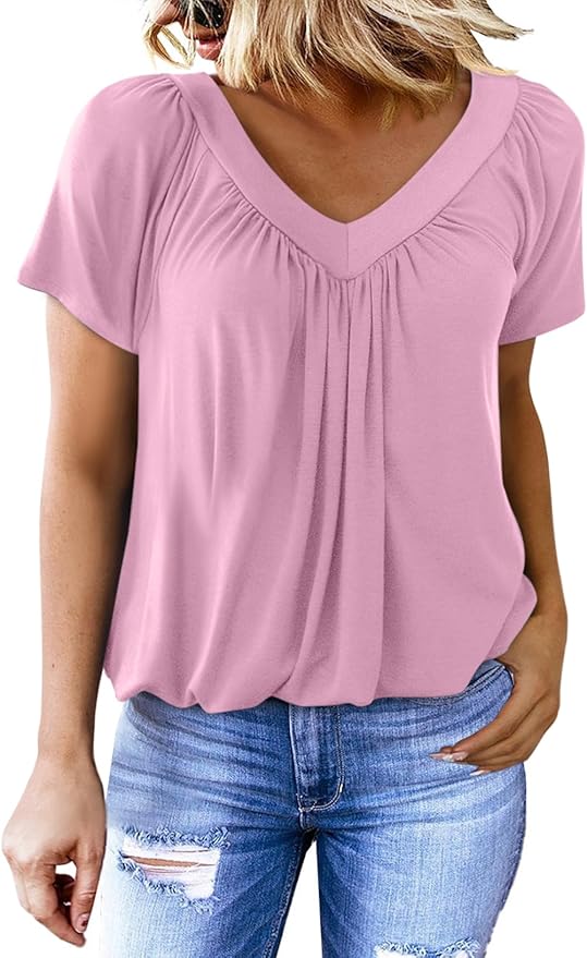 Flowy V-neck blouse