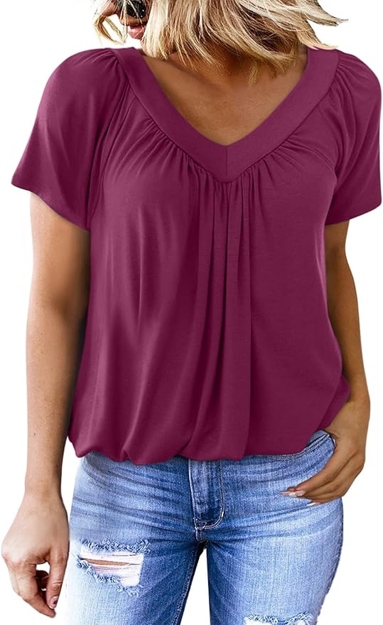 Flowy V-neck blouse