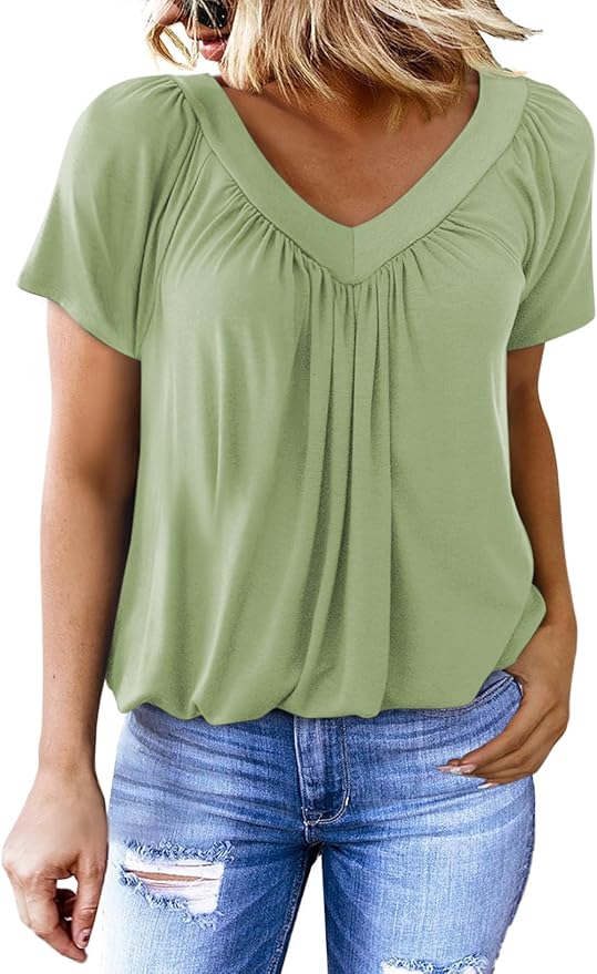 Flowy V-neck blouse