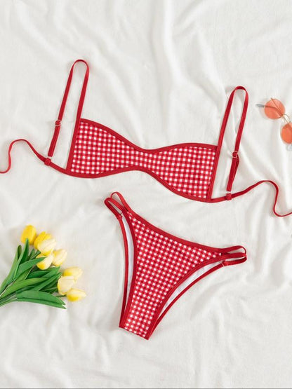 Underwire Print Bikini Set