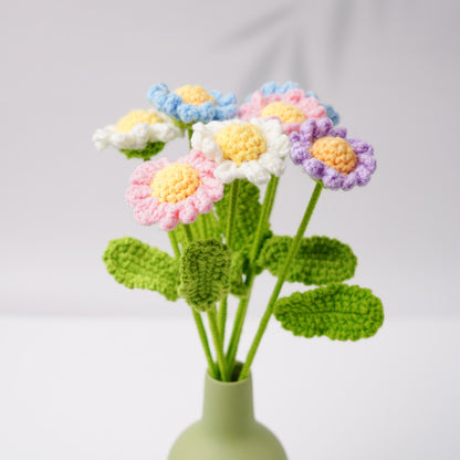 Finished Sunflower Hand-Woven Artificial Flower Rose Teacher's Day Children's Day Valentine's Day Gift Bouquet Wholesale