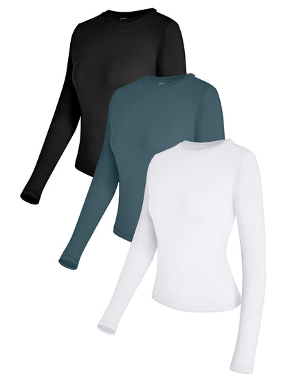 LayerUp Long Sleeve™ — Women's Fitted Crew Neck
