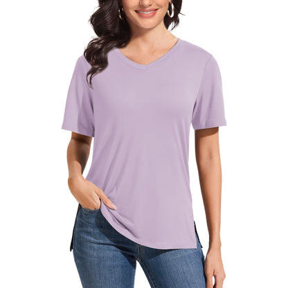 Longline V-neck tee